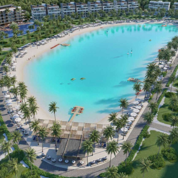 The Beach Punta Cana inicia el Llenado de Piscina Temática desarrollada por Crystal Lagoons®️