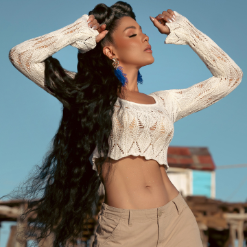 La cantante y modelo Sarodj estrena su primer trap “Dame luz”.