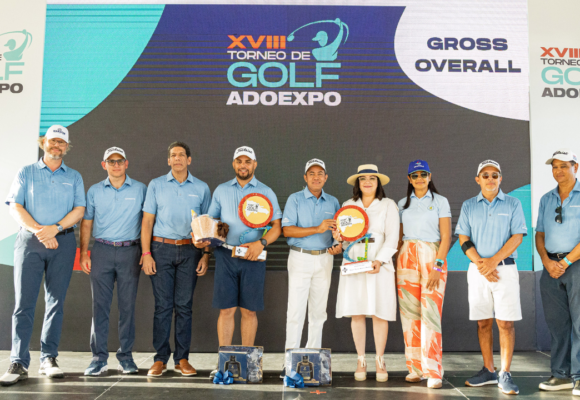 Dúo García-Tejada logra gran copa XVIII torneo golf Adoexpo